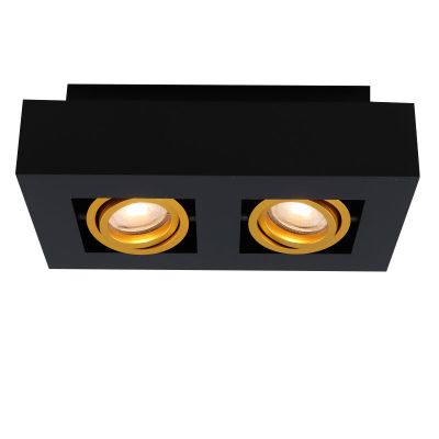 Aluminium påbygningsspot guld, Noraly