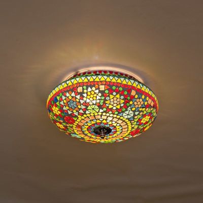Multi-Farvet orientalsk plafond mosaik, Mimoun