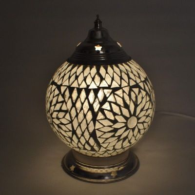 Gennemsigtig orientalsk bordlampe mosaik, Sabri