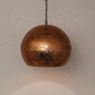 Kobber orientalsk pendler lampe filigran, Kenza