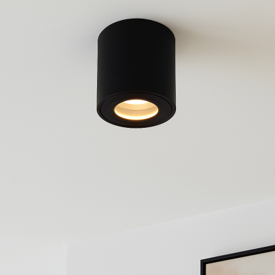 Modern påbygningsspot sort, Alion, IP44