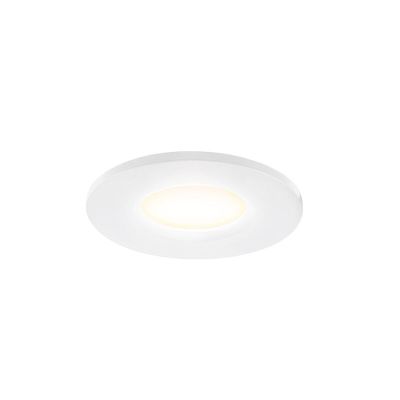 Hvid mini indbygningsspot aluminium, Philomena, 1,5W, 2700K LED, IP44