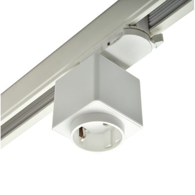 3-faset stikkontakt, hvid, Pro