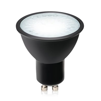Dimmbare GU10 LED lampe Antonie, sort, 7W, 4000K