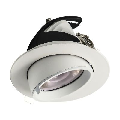 Hvid downlight aluminium, Anjuli, 33W, white switch LED