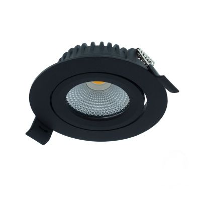Sort downlight aluminium, Wimke, 5W, RGBW LED, IP54