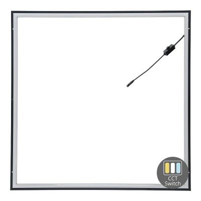 LED rammepanel 60x60 - 37W - hvid afbryder - UGR<21 - kantbelysning