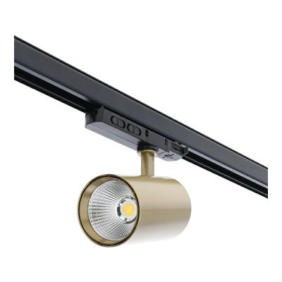 Messing 3-faset spotlight Rozina, 10W/20W/30W, hvid afbryder, dæmpbar, Pro