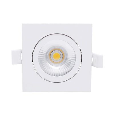 Hvid downlight aluminium, Loura, 6W, white switch LED, IP65