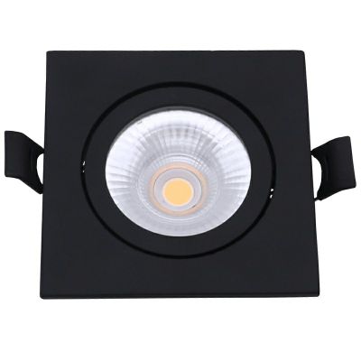 Sort downlight aluminium, Loura, 6W, white switch LED, IP65