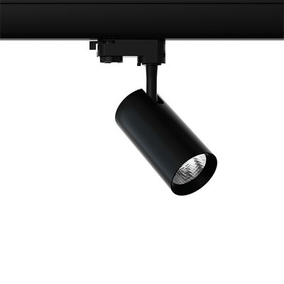 Sort 3-faset skinnespot Esmiralda, 20W, 3000K, Pro