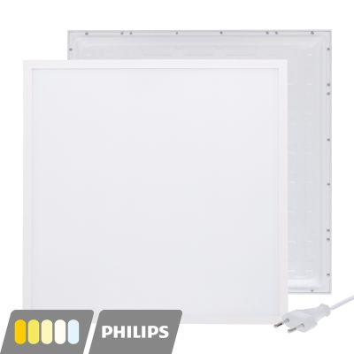 LED-panel 60x60 - 30W - hvid kontakt - UGR<19 - baggrundsbelyst