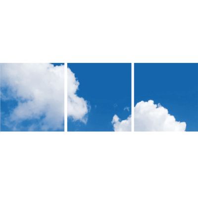 Fotoprintsky - sæt med 3 akrylplader med print, til 60x60 cm LED paneler