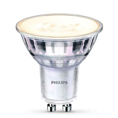 Dæmpbar Philips GU10 LED-lampe, Pascal, gennemsigtig, 4w, 2700K