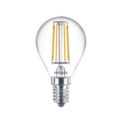 Dimmbare Philips E14 filament pære 4,5W, 2700K