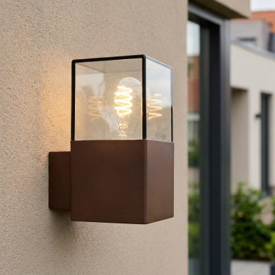 Modern udendørslampe rustfarvet, Sanel, IP44