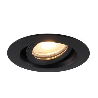 Aluminium indbygningsspot badeværelse sort, Jorin, IP65