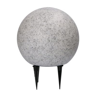 Grå modern havespot på spyd plast, Stonie, 4,5W, 2700K LED, IP65