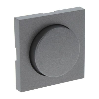 Q-Link S-Line Centralplade med Knop Dimmer, Sort/antracit
