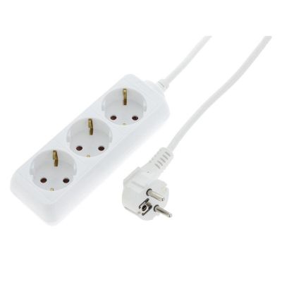 Exin strømskinne 3-vejs, beskyttende jord, 2300w 3 x 1,0 mm. 3 m hvid