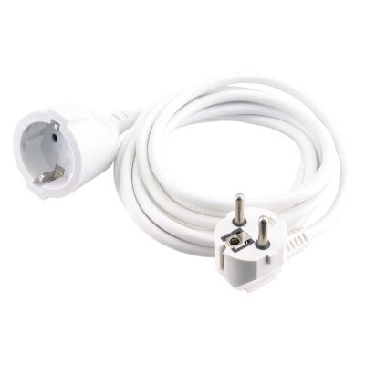 Exin forlængerledning beskyttelsesjord, 2500w 3 x 1,0 mm. 10 m hvid