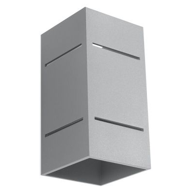 Aluminium up down væglampe grå, Janien