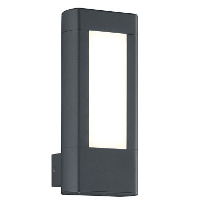 Antracit udendørslampe modern, Yndira, 4,5W, 3000K LED, IP54