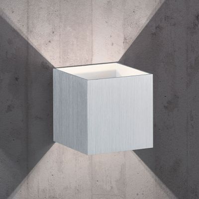 Grå up down væglampe modern, Eva, 4,3W, 3000K LED