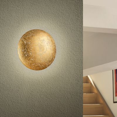 Guld væglampe design, Wilke, 8W, 3000K LED