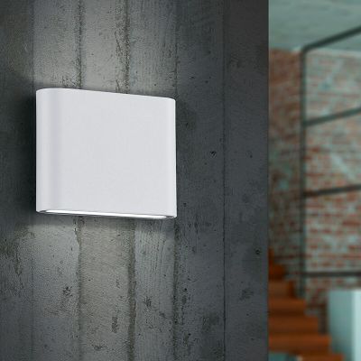 Hvid udendørslampe modern, Bridlington, 2,5W, 3000K LED, IP54