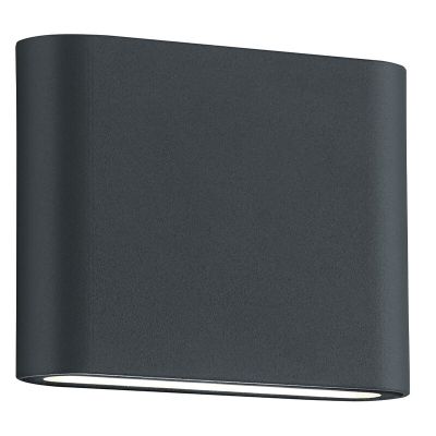 Antracit udendørslampe modern, Bridlington, 2,5W, 3000K LED, IP54