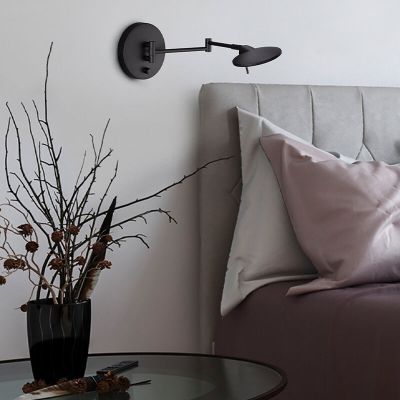 Sort væglampe modern, Sinbad, 8W, 3000K LED