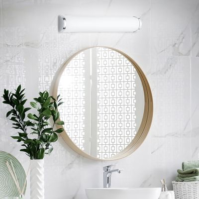 Krom loftlampe badeværelse glas, Lanza