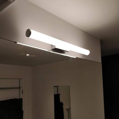 Krom spejllampe modern, Staby, 6,5W, 3000K LED, IP44, med brytare