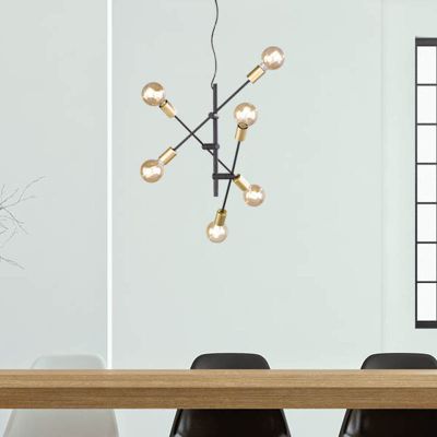 Sort pendler lampe modern, Kyan