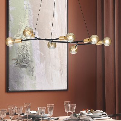 Sort pendler lampe modern, Kyan