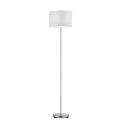 Nikkel gulv lampe metal, Ledbury, med brytare