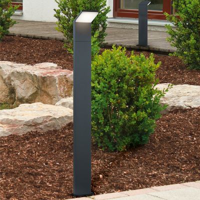 Sort udendørslampe modern, Solana, 9W, 3000K LED, IP54