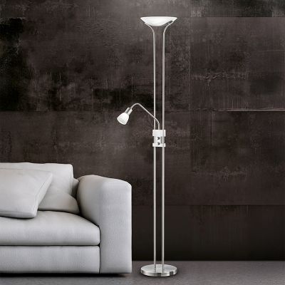 Nikkel gulv lampe klassisk, Selin, 4,5W, 3000K LED, med brytare