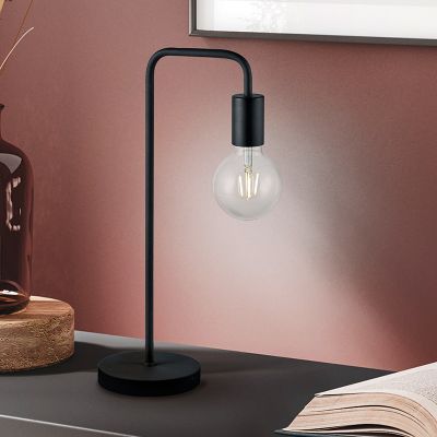 Sort bordlampe modern, Ritual, med brytare
