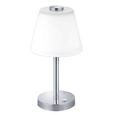 Krom bordlampe modern, Liv, 4W, 3000K LED, med brytare