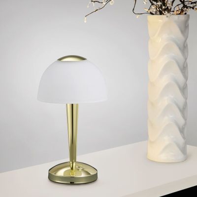 Messing bordlampe klassisk, Daphne, 4W, 3000K LED, med brytare