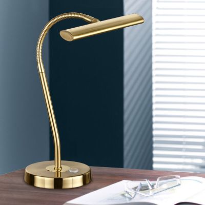 Messing bordlampe modern, Eliza, 4W, 3000K LED, med brytare
