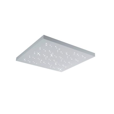 Hvid plafond modern, Jernved, 36W, varm til kold hvid justerbar LED, med fjärrkontroll