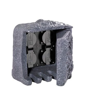 Udendørs stikkontakter Fjelstervang, Grå