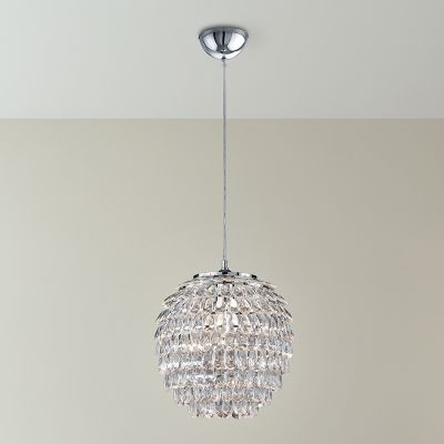 Krom pendler lampe retro, Ilse