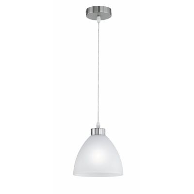 Nikkel pendler lampe glas, Babette