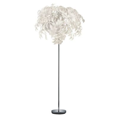 Krom gulv lampe retro, Urwa, med brytare