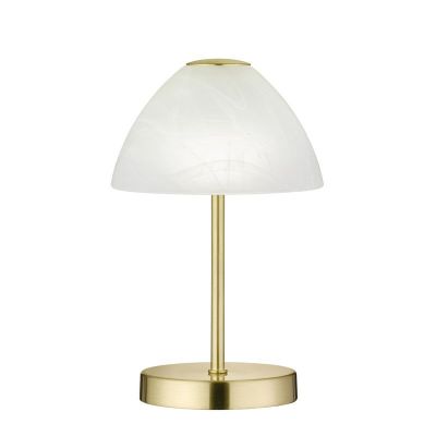 Nikkel bordlampe modern, Aaron, 2,5W, 3000K LED, med brytare