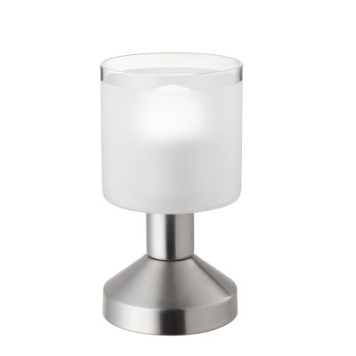 Nikkel bordlampe modern, Vilou, med brytare